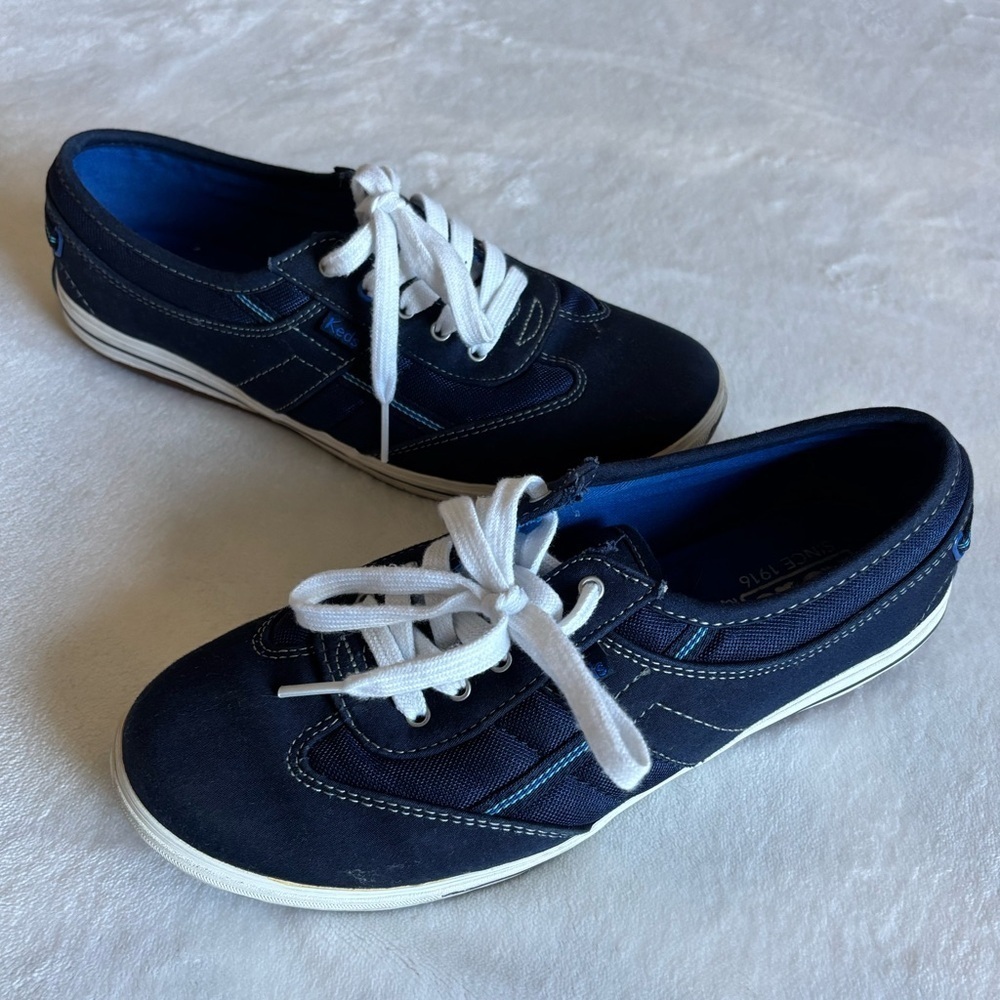 Keds Craze T-Toe Sneakers Dark Blue Denim Size 6,5 Lace-Up